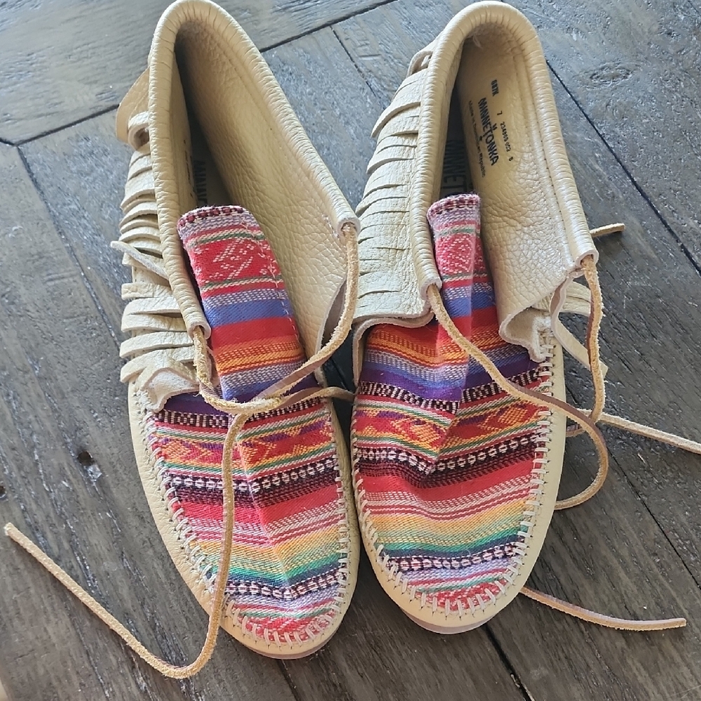Colorful Patterned Moccasins
